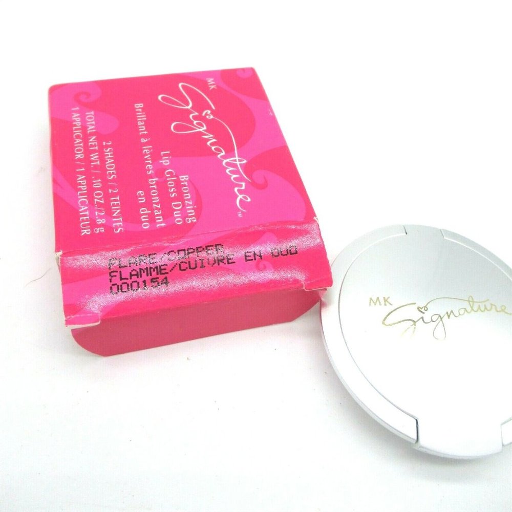 MARY KAY Signature Bronzing Lip Gloss Duo (FLARE/COPPER ) DISCONTINUED